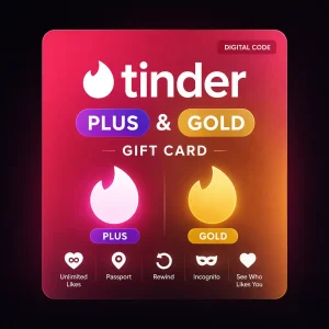 Tinder PlusGold gift card